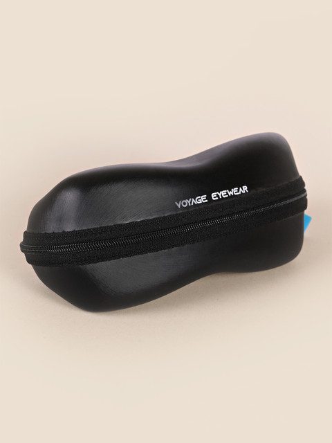 Voyage Unisex Black Lens & Black Wayfarer Sunglasses with UV Protected Lens