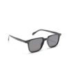 Voyage Unisex Black Lens & Black Wayfarer Sunglasses with UV Protected Lens