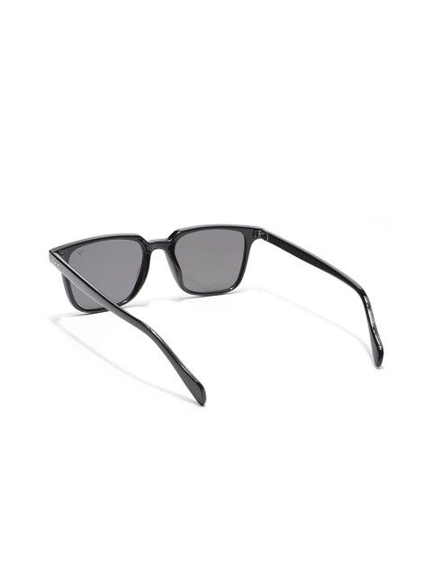 Voyage Unisex Black Lens & Black Wayfarer Sunglasses with UV Protected Lens