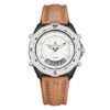 WEIDE Unisex Dial & Leather Straps Analogue and Digital Stopwatch Watch MF13-1CWH