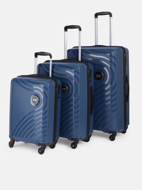 Wildcraft Onyx Lite-TR Wiki Unisex Set of 3 Hard Shell Trolley Suitcases