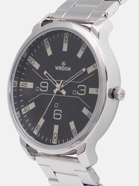 WROGN Men Black Analogue Watch WRG00041B