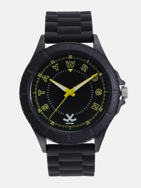 WROGN Men Printed Dial & Straps Analogue Watch WRGN137D