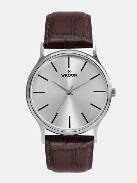 WROGN Men Silver-Toned Analogue Watch WRG00048A