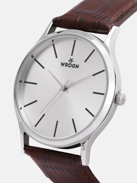 WROGN Men Silver-Toned Analogue Watch WRG00048A