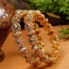 YouBella Set Of 2 Gold Plated Stone-Studded Bangles
