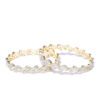YouBella Set of 2 Silver-Toned & Gold-Toned Stone-Studded Bangles