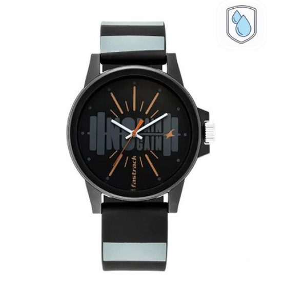 Fastrack Fastfit Quartz Analog With Black Dial Unisex Watch - Nr68012pp15