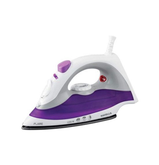 Havells Steamo Purple Plastic Temperature Control Steam Iron-1250W