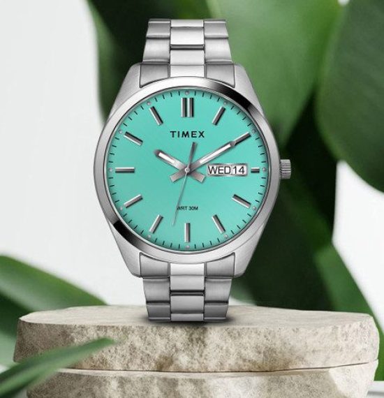 Timex Men Brass Dial & Stainless Steel Bracelet Style Straps Analogue Watch- TWTG10418