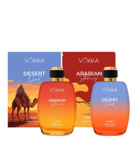 VOKKA Set Of 2 Desert Oud & Arabian Stories Perfume - 100ml Each